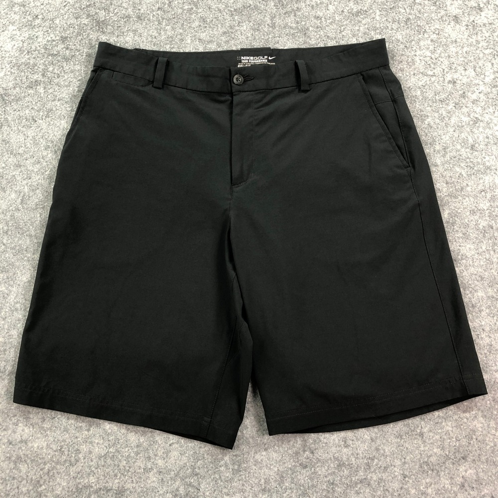 Nike Golf Tour Performance Mens Shorts 34 Black Dri Fit Stretch Polyester